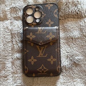 Louis Vuitton Monogram Brown and Gold Phone Case